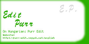 edit purr business card